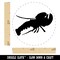 Lobster Solid Self-Inking Rubber Stamp for Stamping Crafting Planners